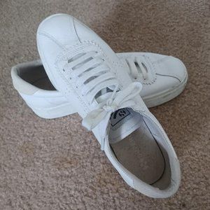 White leather Superga Sneakers Tennis Shoes from Italy 9-1/2 (41 Euro)